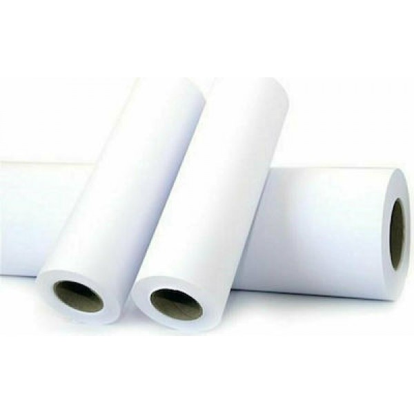 Χαρτί Ρολό ξηρογραφικό 420mm x 120m Λευκό 80gr Φ76mm 